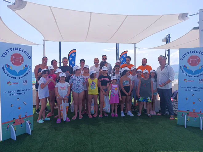 Bambini al torneo degli oratori 2023, organizzato da Fondazione Conad ETS